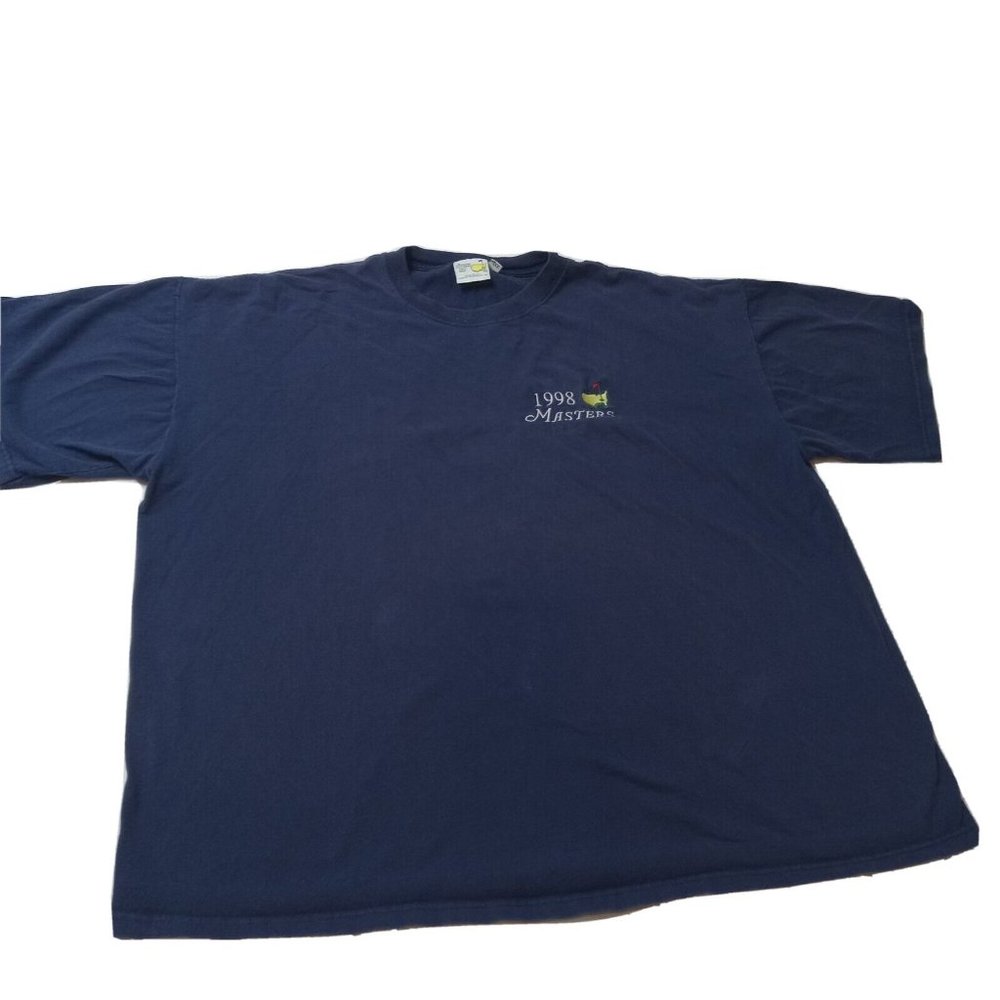 Augusta National Golf Shop Men's XXL Navy 1998 Masters Short Sleeve USA T-Shirt